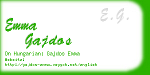 emma gajdos business card